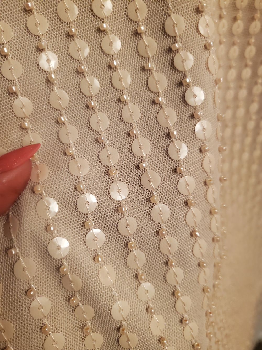 H&M Nude Beaded Spaghetti Strap Cami - Picture 4 of 5
